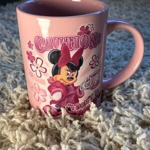 DISNEY PARKS “I DINT DO MORNINGS” MINNIE MOUSE COFFEE MUG CUP Jerry Leigh